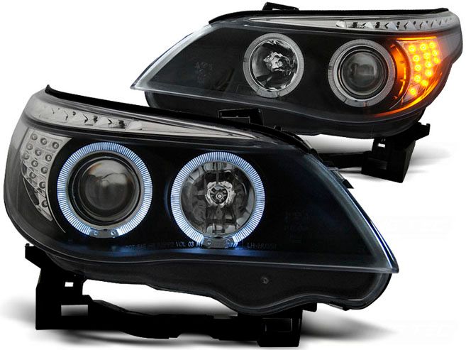 Lampy Reflektory LED BMW E60/E61 03-07 Black zdjęcie 1