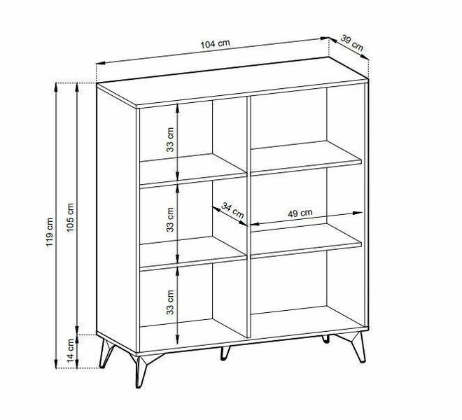 Komoda Fargo wysoka w jodełkę zdjęcie 5
