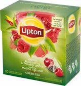 LIPTON EKSPRESOWA PIRAMIDKI 20SZT GREEN RASPBERRY POMEGRANATE