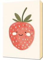 Obraz 40x60cm Wzory dla Dzieci, Dziewczynki i Chłopca - Truskawka