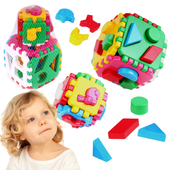 Zestaw Kostek Edukacyjnych Klocki Sorter Kształty Dla Dzieci 1899