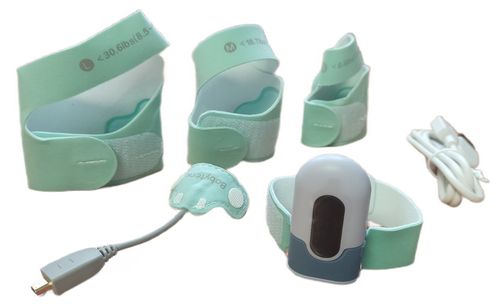 Pulsoksymetr Monitor snu tlenu PO5 dla niemowląt dzieci + opaski na zmianę na Arena.pl