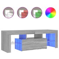 Szafka pod TV z LED, szary dąb sonoma, 120x35x40 cm