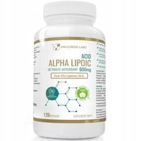 KWAS ALFA LIPONOWY ALA 600mg 120kapsułek MEGA DAWK