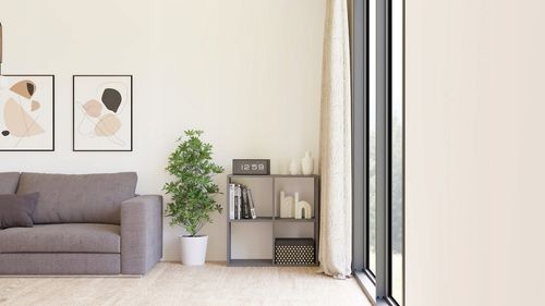 Regał Otwarty Kwadrat Dwustronny Do Salonu Biura Platon 70 x 70 CM Antracyt na Arena.pl