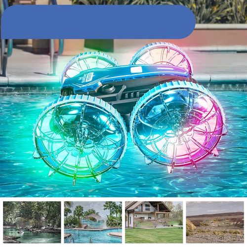 SAMOCHÓD ZDALNIE STEROWANY RC GESTAMI AMFIBIA 2 PILOTY 4x4 360° PŁYWAJĄCY na Arena.pl