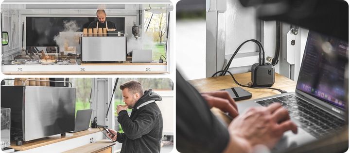 Biała Ładowarka GC Power GaN 65W - 2x USB-C PowerDelivery 1x USB-A QC 3.0 zdjęcie 6