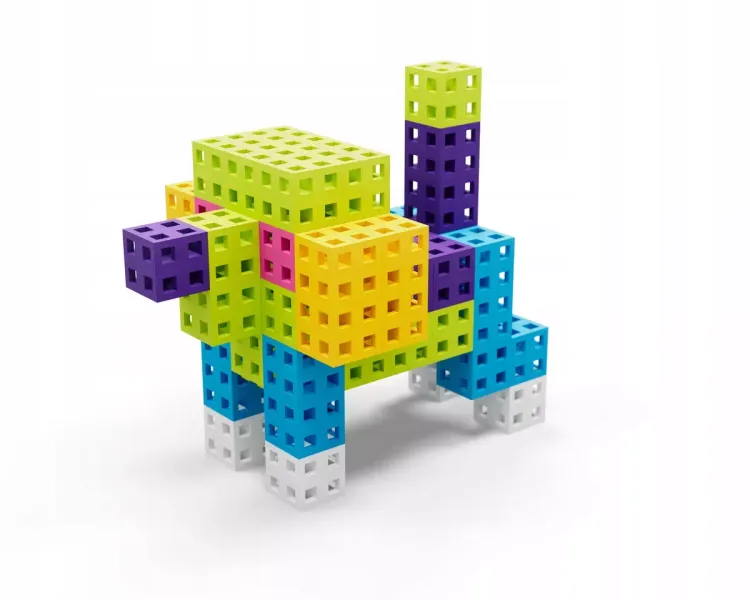 Zestaw klocków - Meli Cube Pink 200 el. zdjęcie 10