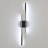 KINKIET CZARNA LED DLUGA LAMPA NOWOCZESNA WEWNETRZNY DO SALONU 6500K 27W