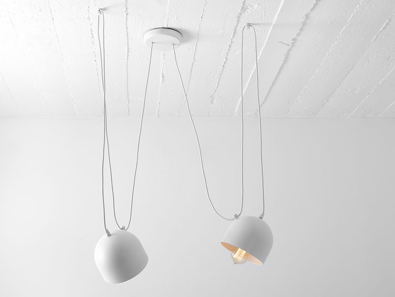 Lampa wisząca POPO 2 – biały zdjęcie 1