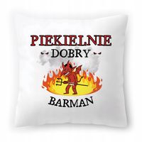 Poduszka Dla Barmana Na Urodziny Prezent Z Nadrukiem Ze Zdjęciem