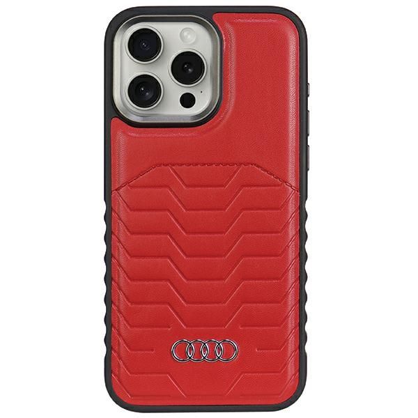 Etui Audi do iPhone 14 Pro, Czerwony, MagSafe zdjęcie 1
