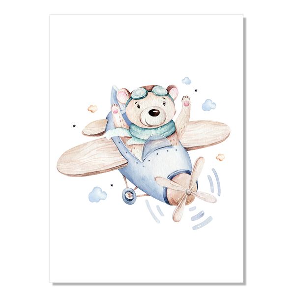 Obraz Miś w samolocie zdjęcie 1