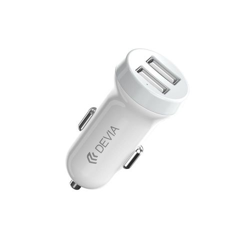 Ładowarka samochodowa Devia Smart z kablem micro 2USB 3,1A biała na Arena.pl