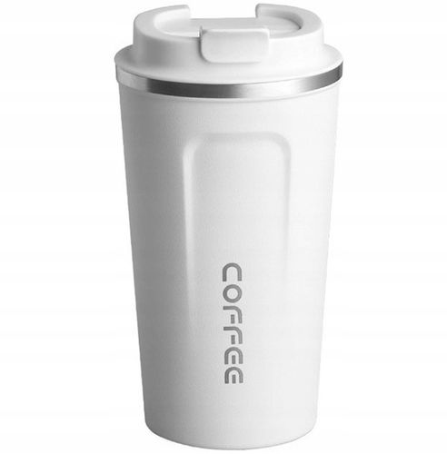 KUBEK TERMICZNY KAWA HERBATA COFFEE TERMOS SZCZELNY 510ML BIAŁY AG369D na Arena.pl