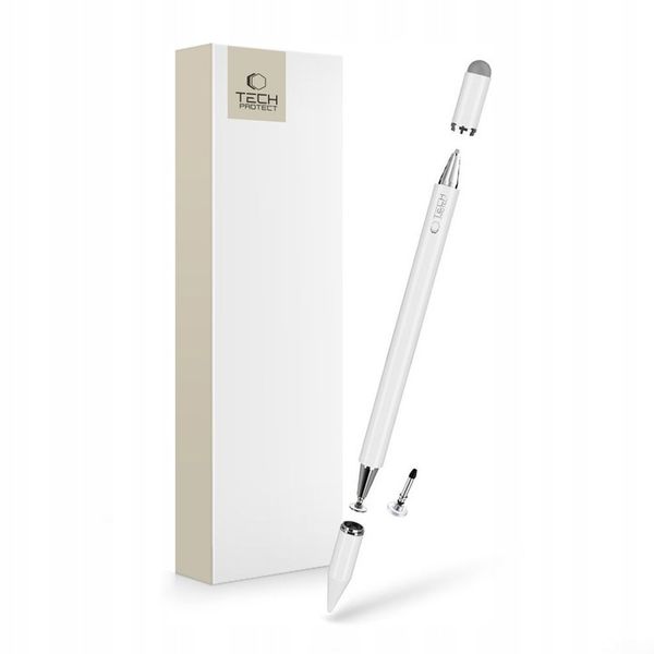 TECH-PROTECT USP200 3-TIP STYLUS PEN WHITE zdjęcie 1