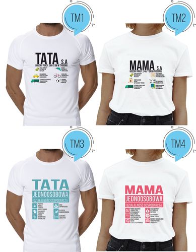 Koszulka z napisem DLA TATY prezent na Arena.pl