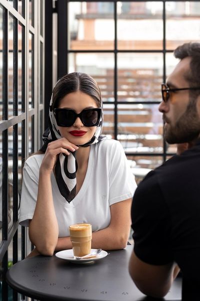 T-Shirt Damski Bawełna PREMIUM Luźna Koszulka Wygodna Dekolt V MORAJ L zdjęcie 9