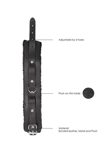 Plush Bonded Leather Ankle Cuffs - With Adjustable Straps na Arena.pl