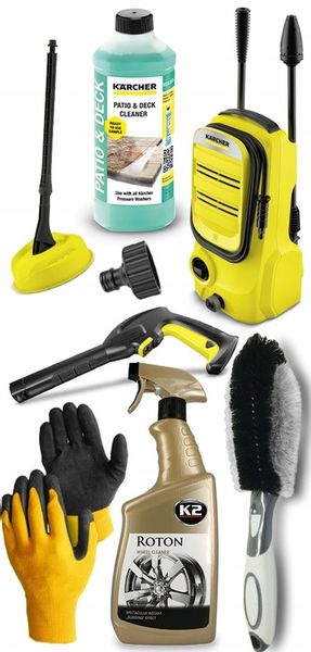 MYJKA CIŚNIENIOWA KARCHER K 2 COMPACT HOME DO FELG ZESTAW T-RACER BASIC zdjęcie 8