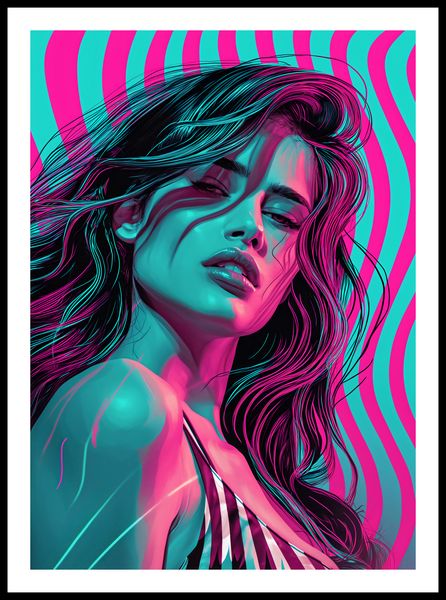 Plakat 50x70cm Neonowy Wzrok zdjęcie 3