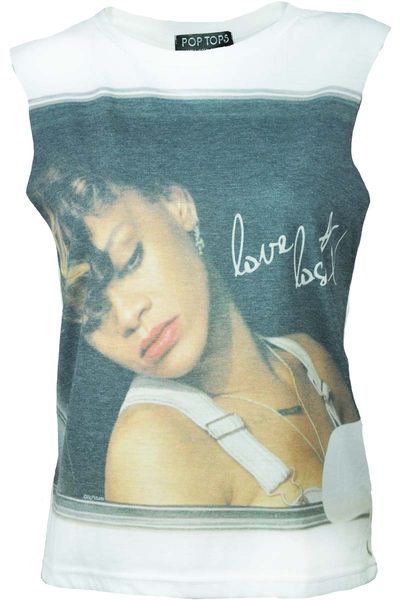 Biała bluzka top Rihanna - 42 / XL zdjęcie 1