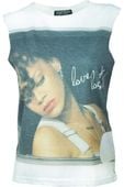 Biała bluzka top Rihanna - 36 / S