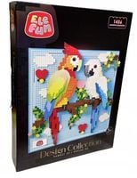 KLOCKI ELEFUN DESIGN COLLECTION Micro klocki PAPUGI 3D 1456 el Duzy Zestaw