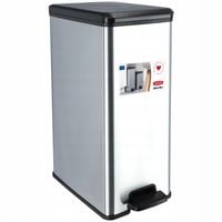 Curver Kosz Na Śmieci Metalizowany Z Pedałem 40 L