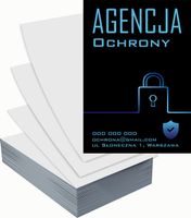 Ulotki A6 reklamowe firmowe 5000szt wiele różnych wzorów AGENCJA OCHRONY