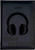 duży Kalendarz A6 2026 dzienny planer z grawerem twój tekst imię