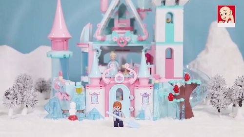 KLOCKI DLA DZIEWCZYNKI ZAMEK KRAINA LODU 1324 EL. ZESTAW KLOCKÓW PAŁAC na Arena.pl