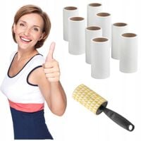 WAŁEK DO UBRAŃ ROLKA DO CZYSZCZENIA IKEA BASTIS + WKŁADY 8SZT