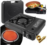 KUCHENKA GAZOWA CERAMICZNA TURYSTYCZNA PRZENOŚNA 2W1 + REDUKTOR Z