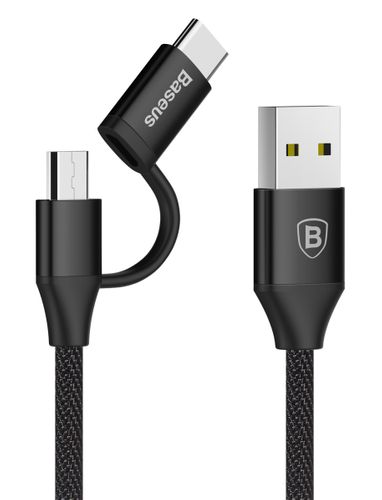 Kabel 2w1 micro USB + Type-C Baseus Yiven 1m na Arena.pl