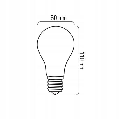 Zestaw 6x Żarówka LED E27 A60 8W=75W Filament 1055lm Ozdobna Brak Migotania na Arena.pl