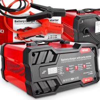 PROSTOWNIK Z ROZRUCHEM BOOSTER STARTER ŁADOWARKA DO AKUMULATORA 12/24V 75A