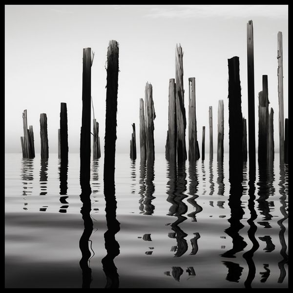 Plakat 90x90cm Refleksje Nad Wodą zdjęcie 2