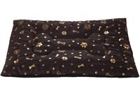 Legowisko mata dla psa Welsti brązowa złote kości i łapki M 70x50 wigofil