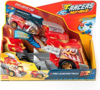 T-RACER POJAZD MIX'N RACE FIRE LAUNCHER TRUCK CIĘŻARÓWKA Z WYRZUTNIĄ ZESTAW