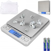 WAGA JUBILERSKA 500g 0,01g ELEKTRONICZNA DOMOWA PRECYZYJNA LCD KUCHENNA