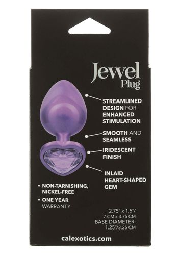 diamond heart plug large purple na Arena.pl