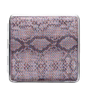 Papierośnica Metalowa Pokryta Skórą z Wzorem Skóry Węża Wrzosowy Błysk