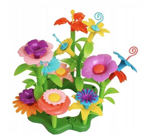 KLOCKI KONSTRUKCYJNE BUKIET KWIATÓW Kwiaty Zestaw do ułożenia 135 Elementów na Arena.pl