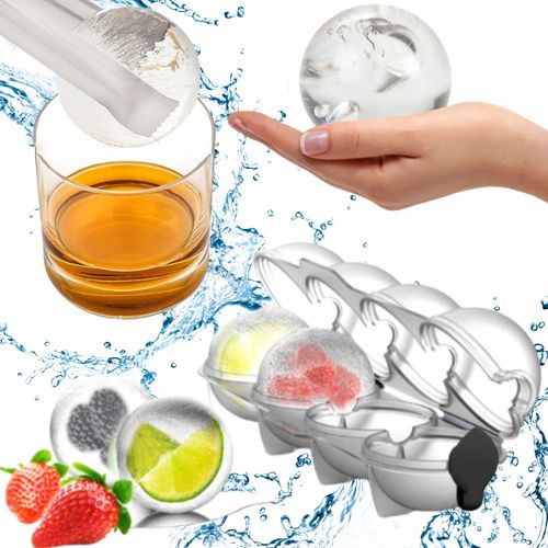 TG64476 FORMA DO LODU KULE LODOWE KULA FOREMKA 4 SZTUKI DO DRINKÓW DUŻE na Arena.pl