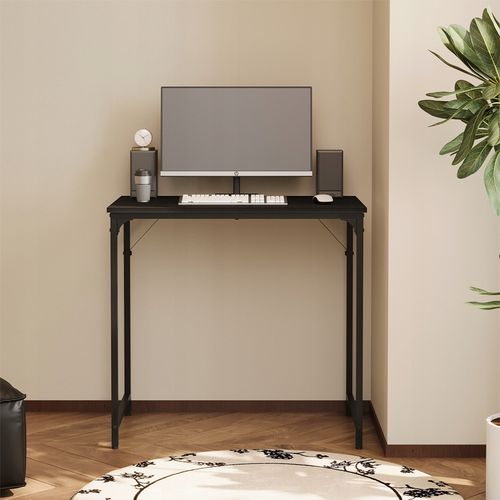 Computertisch – Schwarz, Industrie-Stil, Moderner Loft-Look, 80 cm na Arena.pl