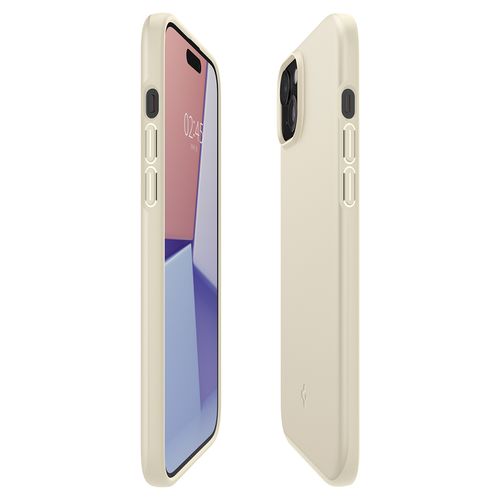 Etui ochronne do iPhone 15 Plus Thin Fit beżowe na Arena.pl