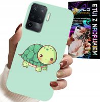 ETUI DO OPPO F19 PRO - SŁODKIE ŻÓŁWKI WZORY DLA DZIECI + SZKŁO