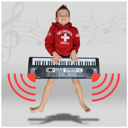 KEYBOARD ORGANY PIANINO 61KLAWISZY DLA DZIECI DO NAUKI TRYB LEKCJI MIKROFON na Arena.pl