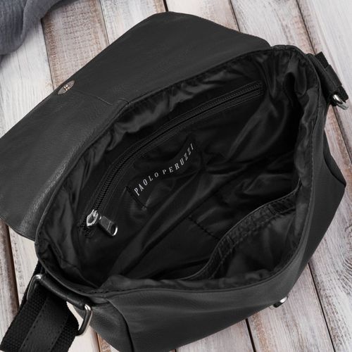 torebka damska mała listonoszka skórzana na ramię czarna paolo peruzzi na Arena.pl